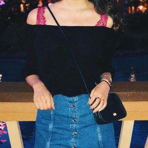 Forever 21 off the shoulder crop top